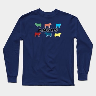 Angus Cows Farming Cow Cattle Long Sleeve T-Shirt